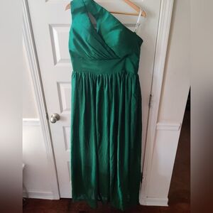 Elegant Green Strapless Dress